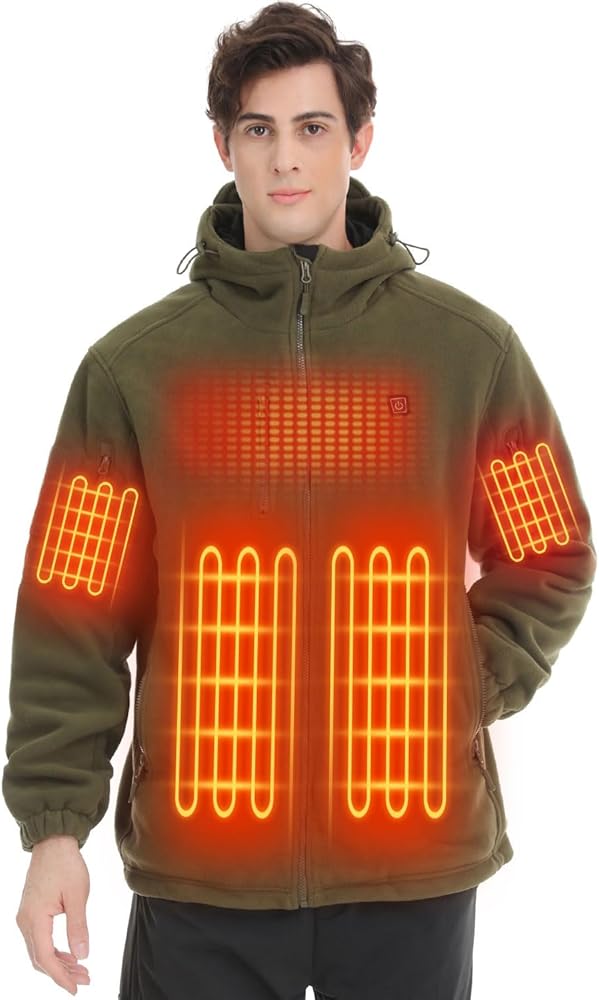 Amazon.com: Vokora Mens Heated Jacket with 16000mAh Battery Pack
