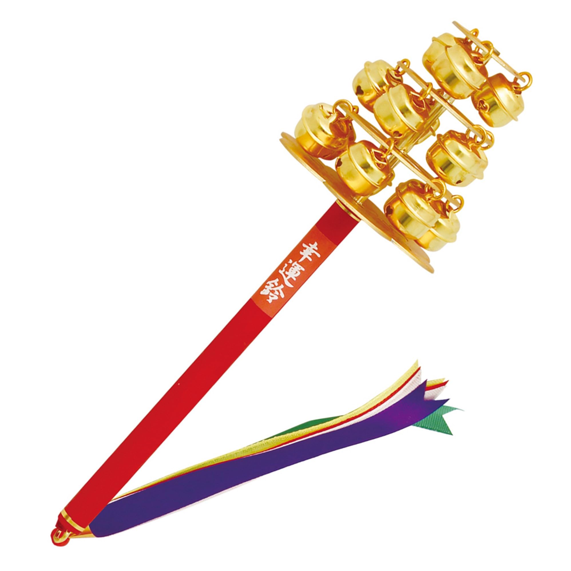 Amazon.co.jp: ノーブランド品 神楽鈴 巫女鈴 三番叟鈴 25cm×7.5cm