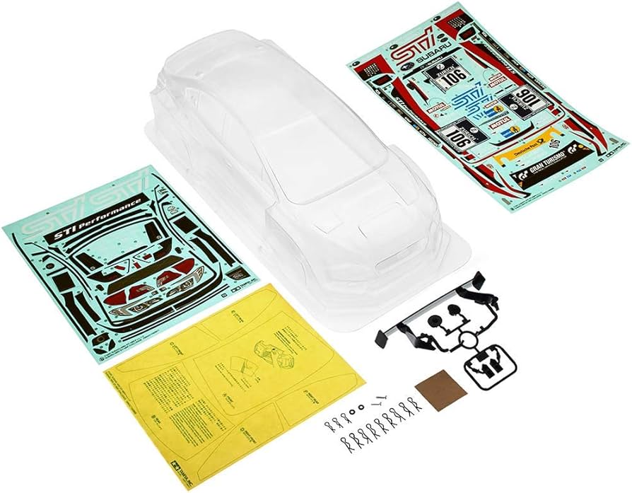 Amazon.com: Tamiya Subaru WRX STI NBR Challenge Body Parts Set