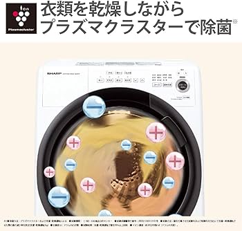 Amazon | シャープ ドラム式 洗濯乾燥機 ES-S7F-WL ヒーターセンサー