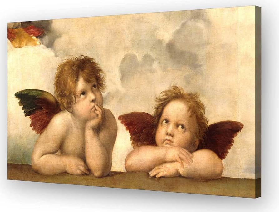 Amazon.co.jp: Wallpicss 天使 ウォールアート ヴィンテージ