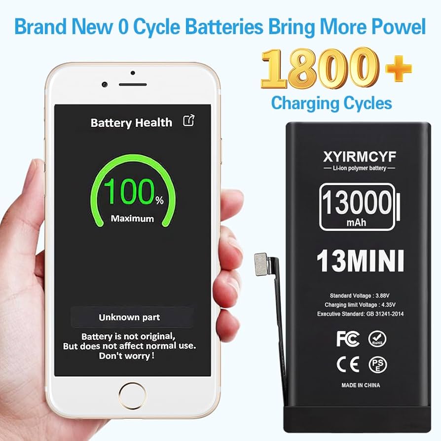 Amazon.com: XYIRMCYF 13000mAh Super Capacity Battery Compatible