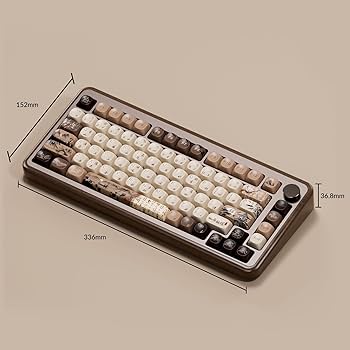 Amazon.com: Akko MU02 Mechanical Keyboard with Walnut Wooden Case