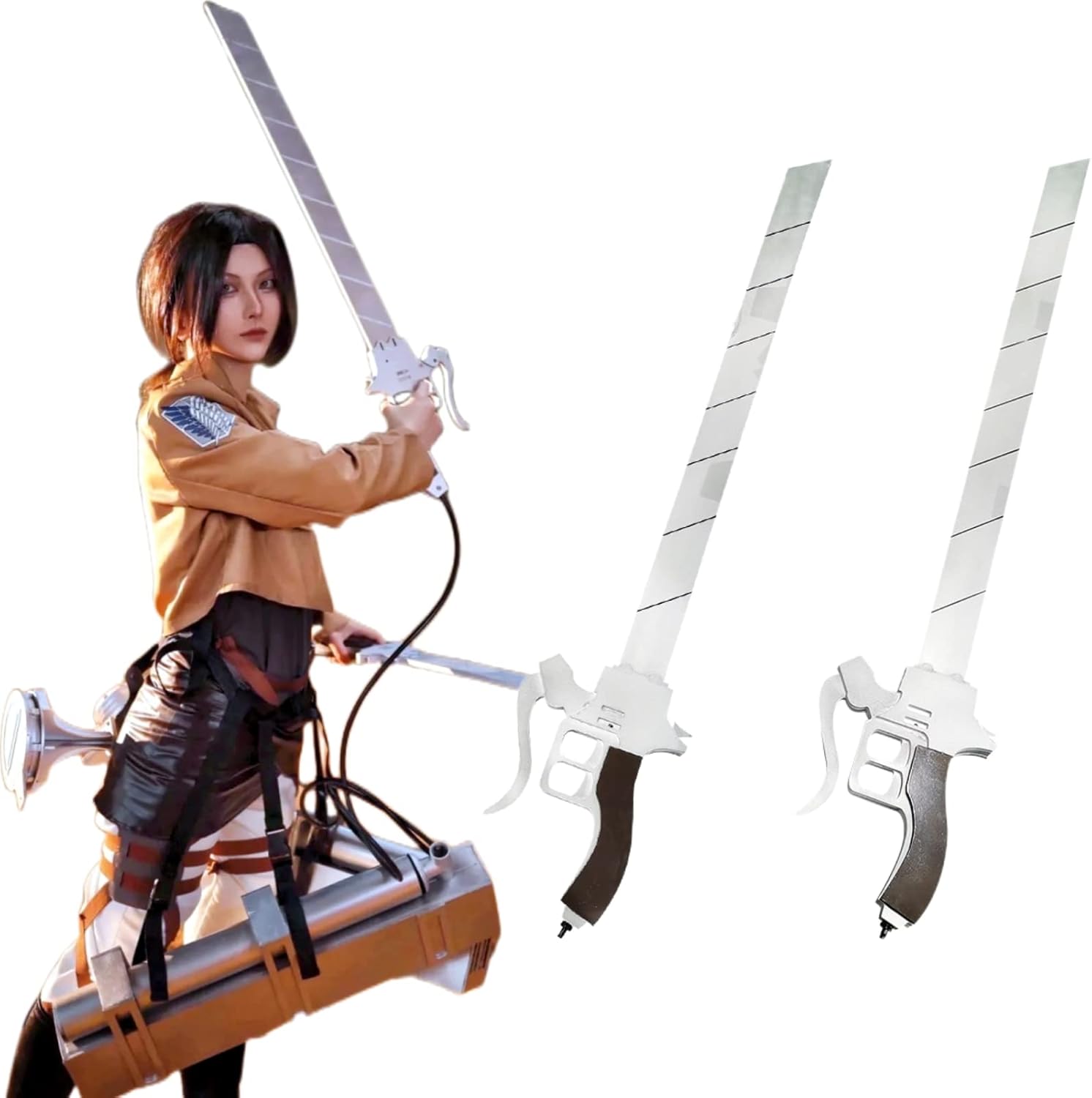 Amazon.co.jp: [LHMQ] 進撃の巨人 立体機動装置 剣 刀 セット コスプレ