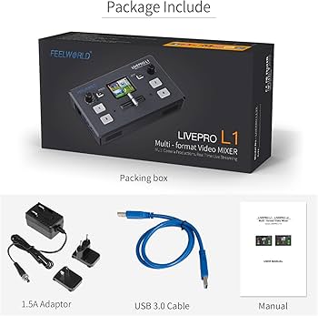 Amazon.com: FEELWORLD LIVEPRO L1 V1 Multi Camera Video Mixer
