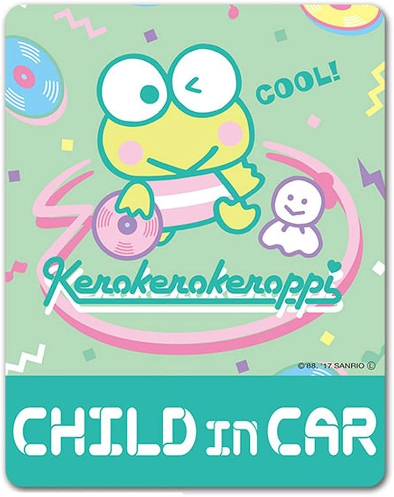 Amazon | けろけろけろっぴ 車マグネットステッカー【CHILD IN CAR