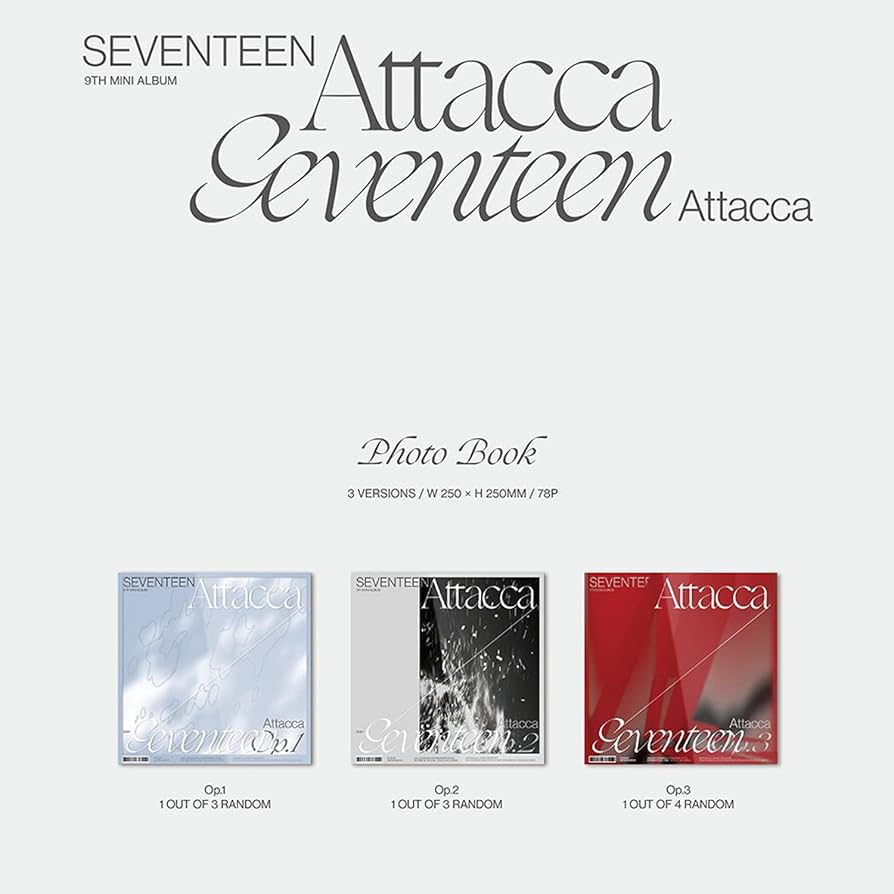 Amazon.co.jp: SEVENTEEN - 9集ミニ [Attacca] (Op.3) フォトブック+