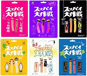 Amazon | 旺旺 スッパイ大作戦 グミ, 6種類アソート, コレクターズ