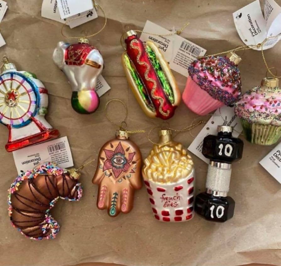 Amazon | Flying tiger ガラス オーナメント クリスマスツリー