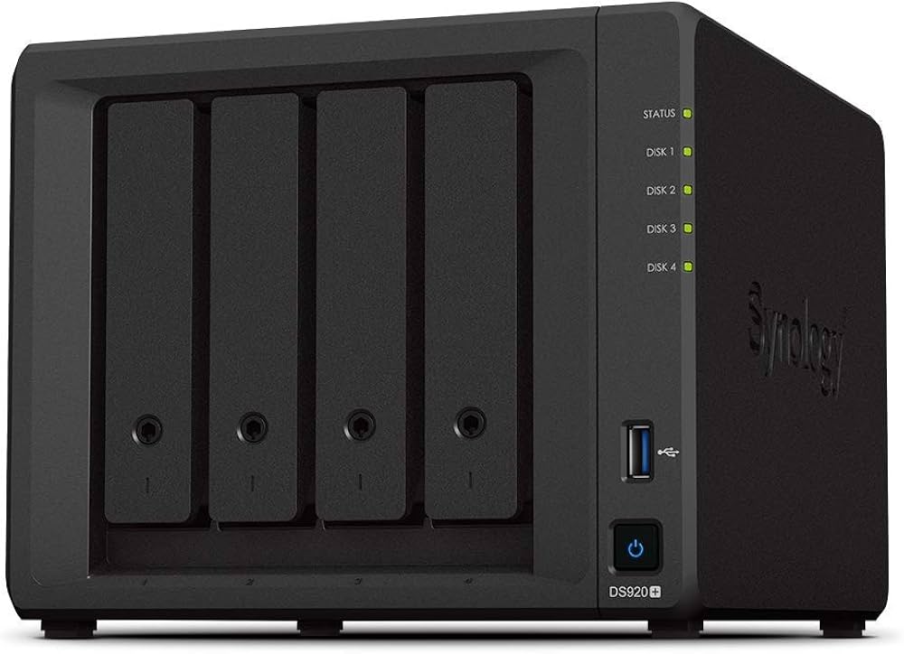 Amazon.co.jp: Synology NASキット 4ベイ DS920+ クアッドコアCPU 4GB