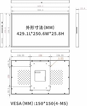 Amazon.co.jp: Canlarriz デジタルサイネージ 18.5インチ 壁掛け 業務