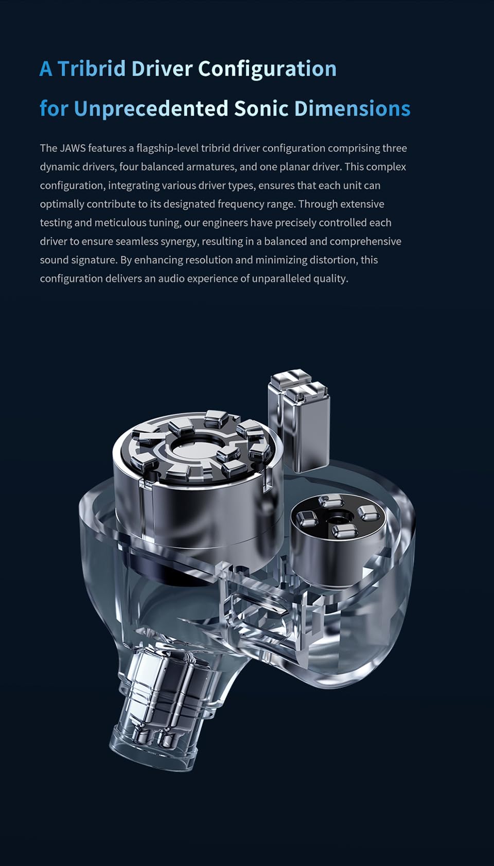 Amazon.co.jp: TRN JAWS 大白鲨 イヤーモニター 4BA+3DD+1PD 平面駆動