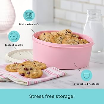 Amazon.com: Tupperware Heritage Collection 7.6 Cup Cookie Canister