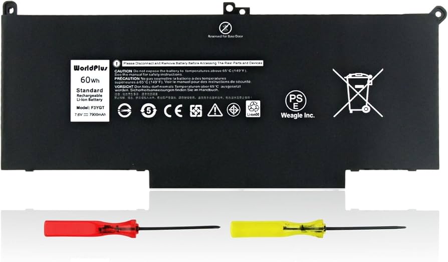 Amazon.co.jp: WorldPlus F3YGT バッテリー Dellと互換性あり Latitude