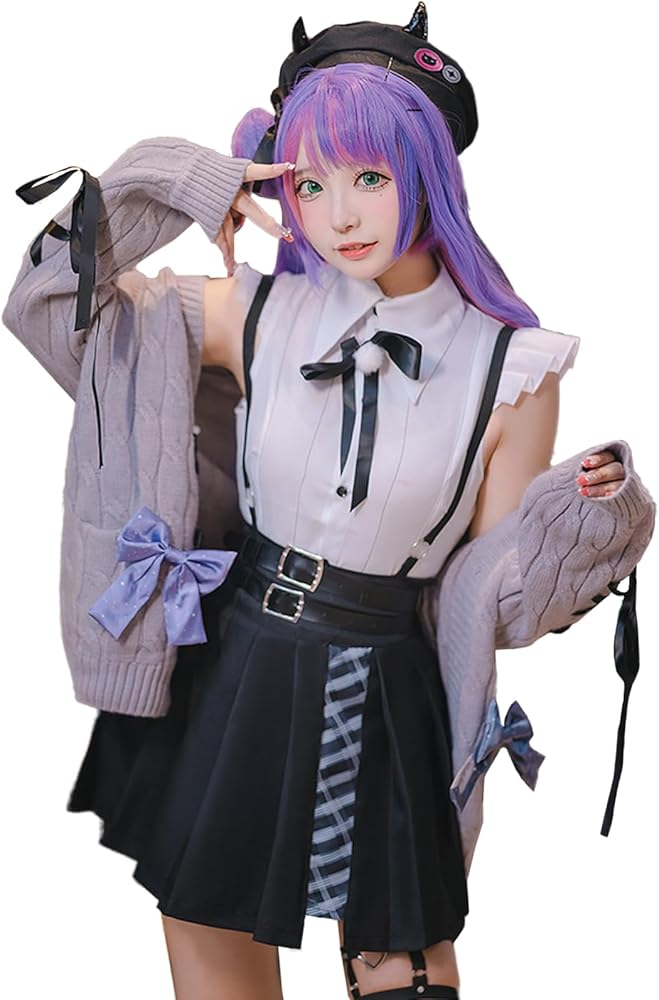 Amazon.co.jp: [milky time] ホロライブ 常闇トワ コスプレ 地雷系