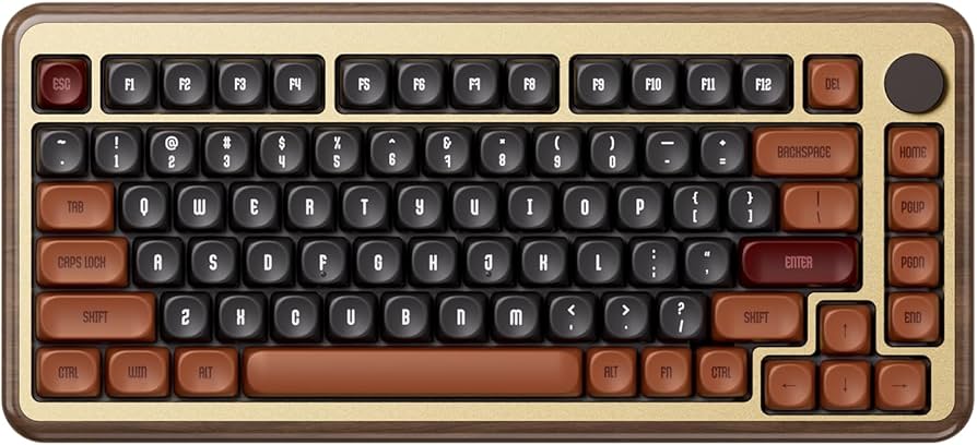 Amazon.com: Akko MU02 Mechanical Keyboard with Walnut Wooden Case