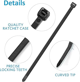 Amazon.com: Zip Ties 12 inch, Black Zip Ties 1000 pack, 40lb