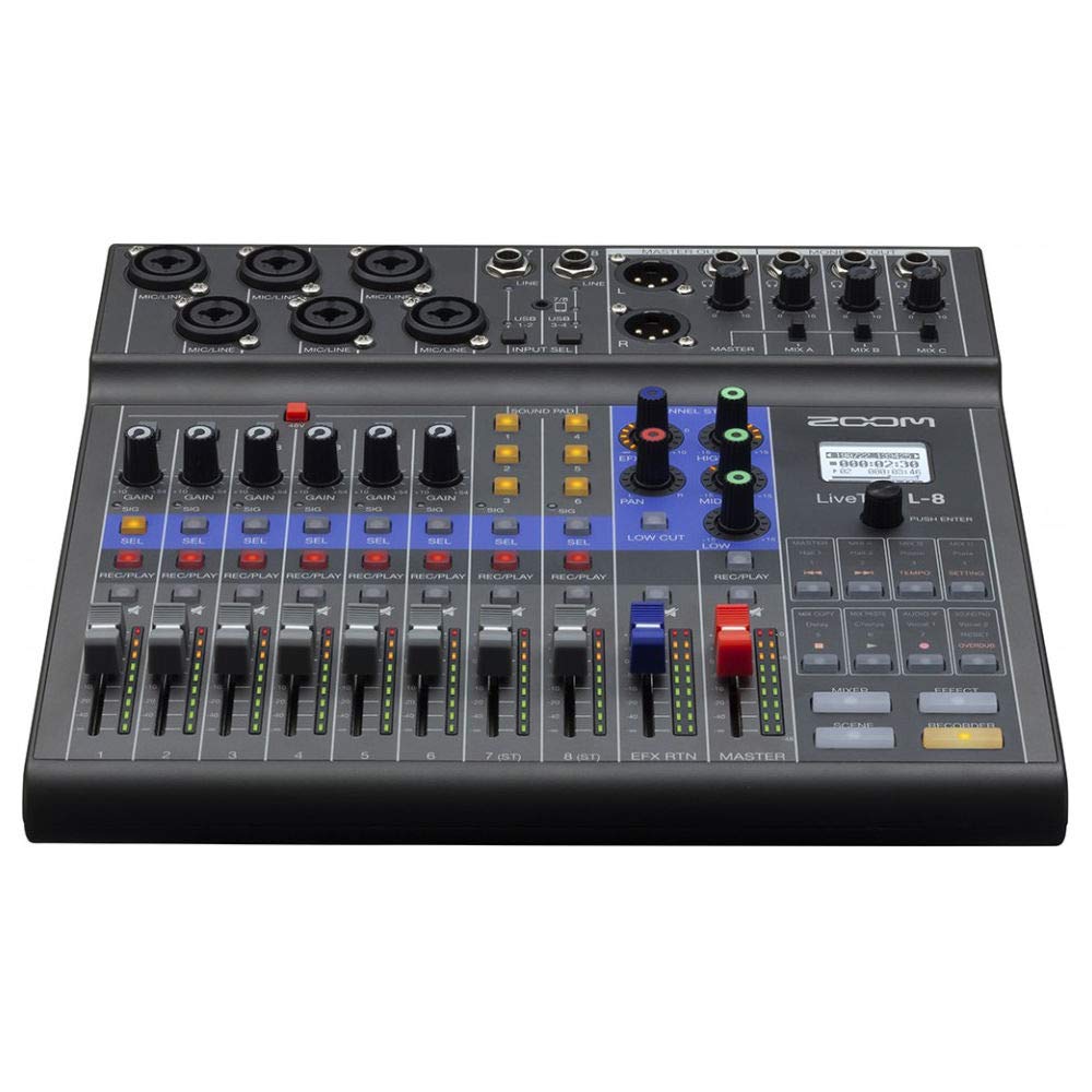 Amazon.com: Zoom LiveTrak L-8 Portable 8-Channel Digital Mixer