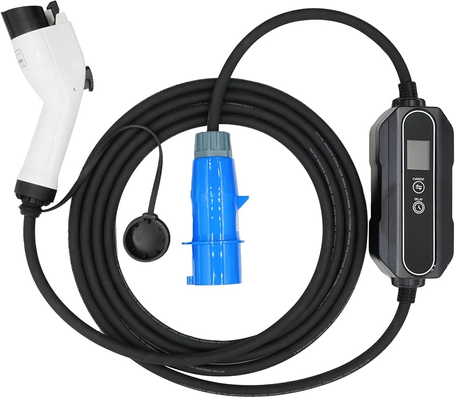 Amazon.co.jp: 電気自動車用6KW対応 普通充電ケーブル 5m リーフ