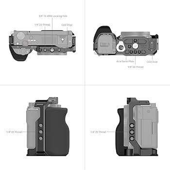 Amazon | SmallRig ZV-E10用グリップ付きケージ/内蔵クイックリリース