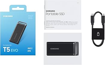Amazon.com: Samsung T5 EVO Portable SSD 8TB, USB 3.2 Gen 1