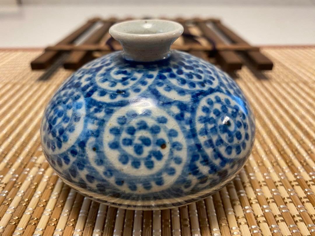 ☆※☆※古伊万里 染付 蛸唐草文 油壺☆※☆