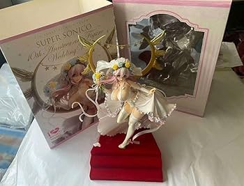 Amazon.co.jp: Super Sonico 10th Anniversary Wedding Version Figure