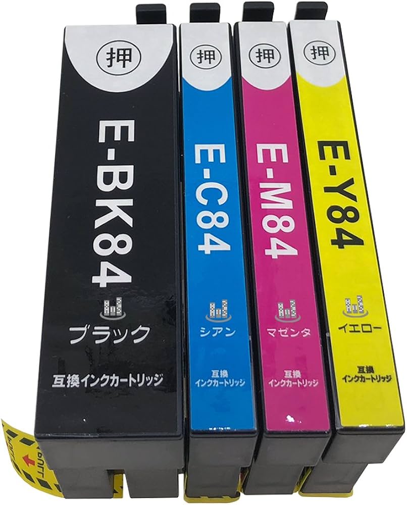 Amazon.co.jp: IC4CL84 (IC84)BK/C/M/Y 4色セット エプソン用 新互換