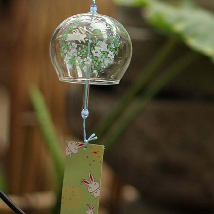 Amazon.com : Japanese Edo Furin Glass Windchimes Bell Suncatcher