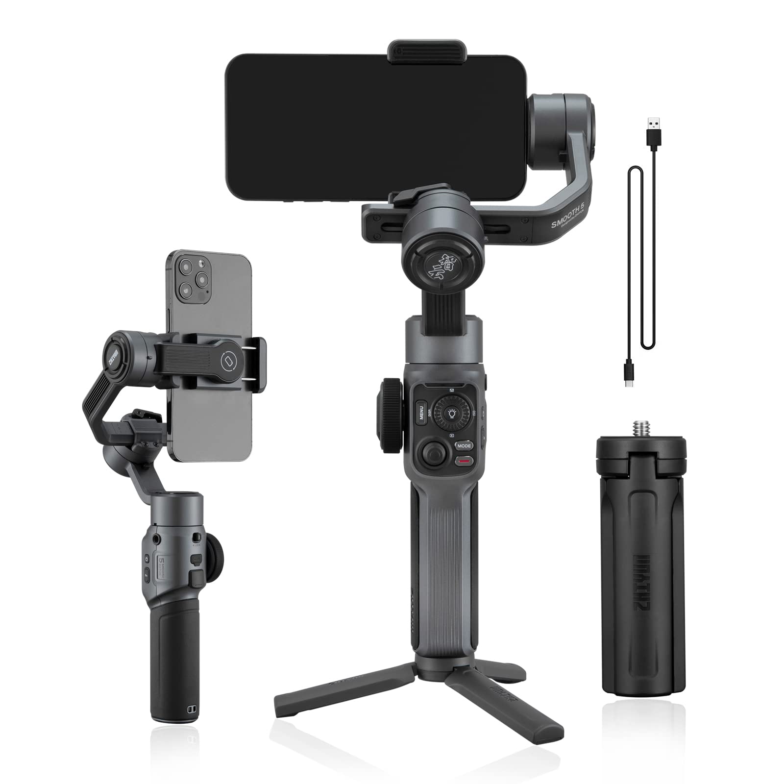 Amazon.com: ZHIYUN Smooth 5 3-Axis Handheld Gimbal Stabilizer with