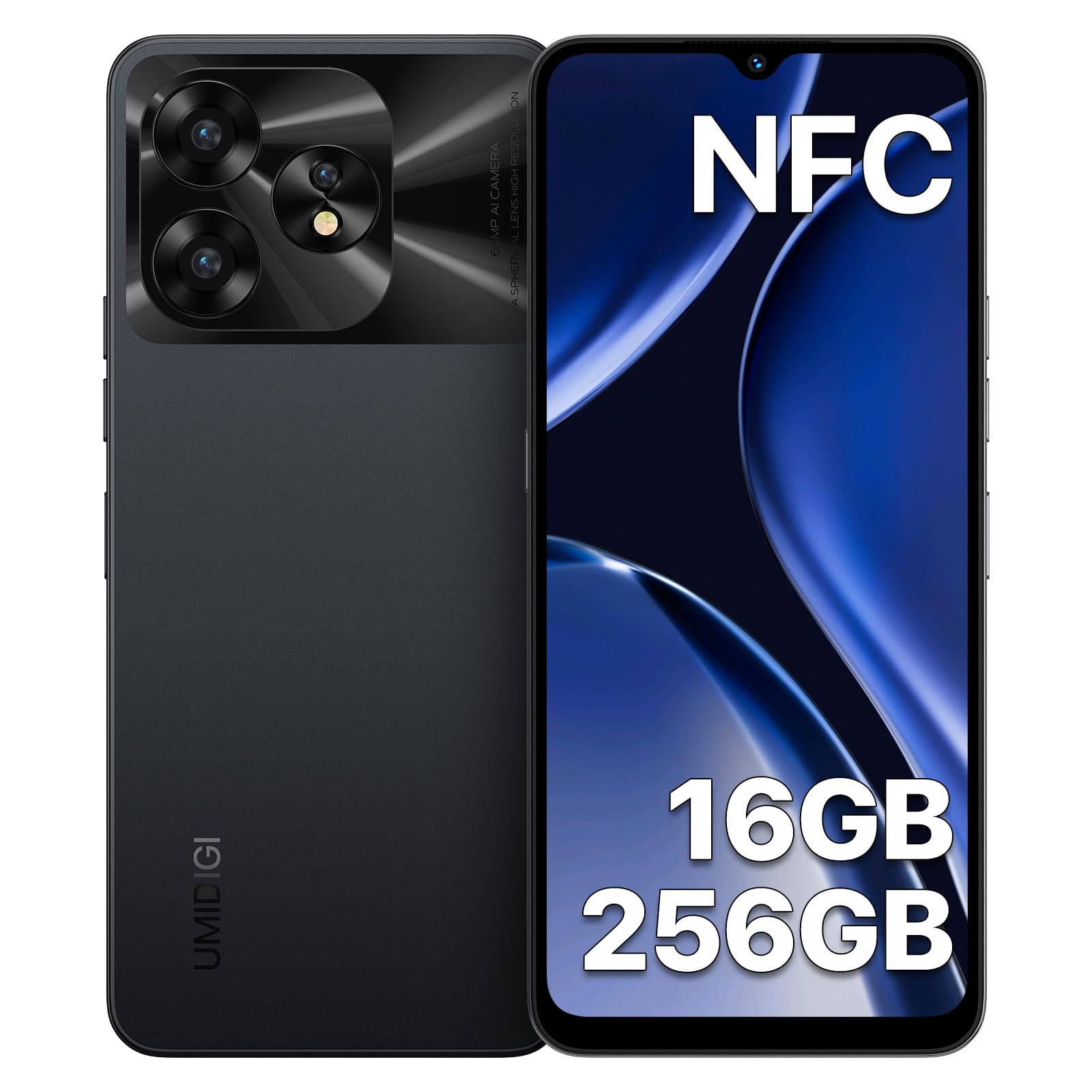 UMIDIGI A15 Mobile Phone NFC, 256GB+16GB Phones Unlocked, 64MP+