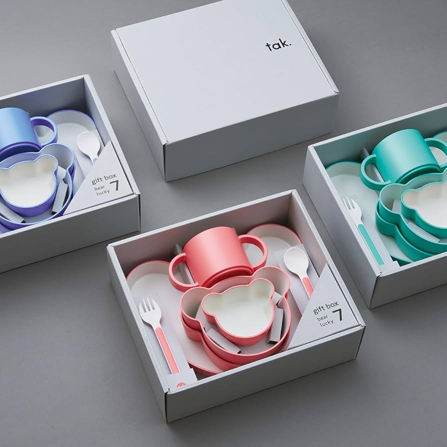 Amazon.co.jp: tak(タック)KIDS DISH gift box bear lucky 7 キッズ