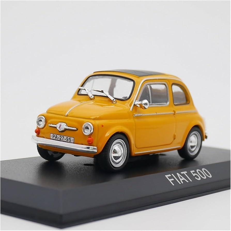 Amazon.co.jp: 車のモデル 1:43 フィアット 500 小型車スケールダイ