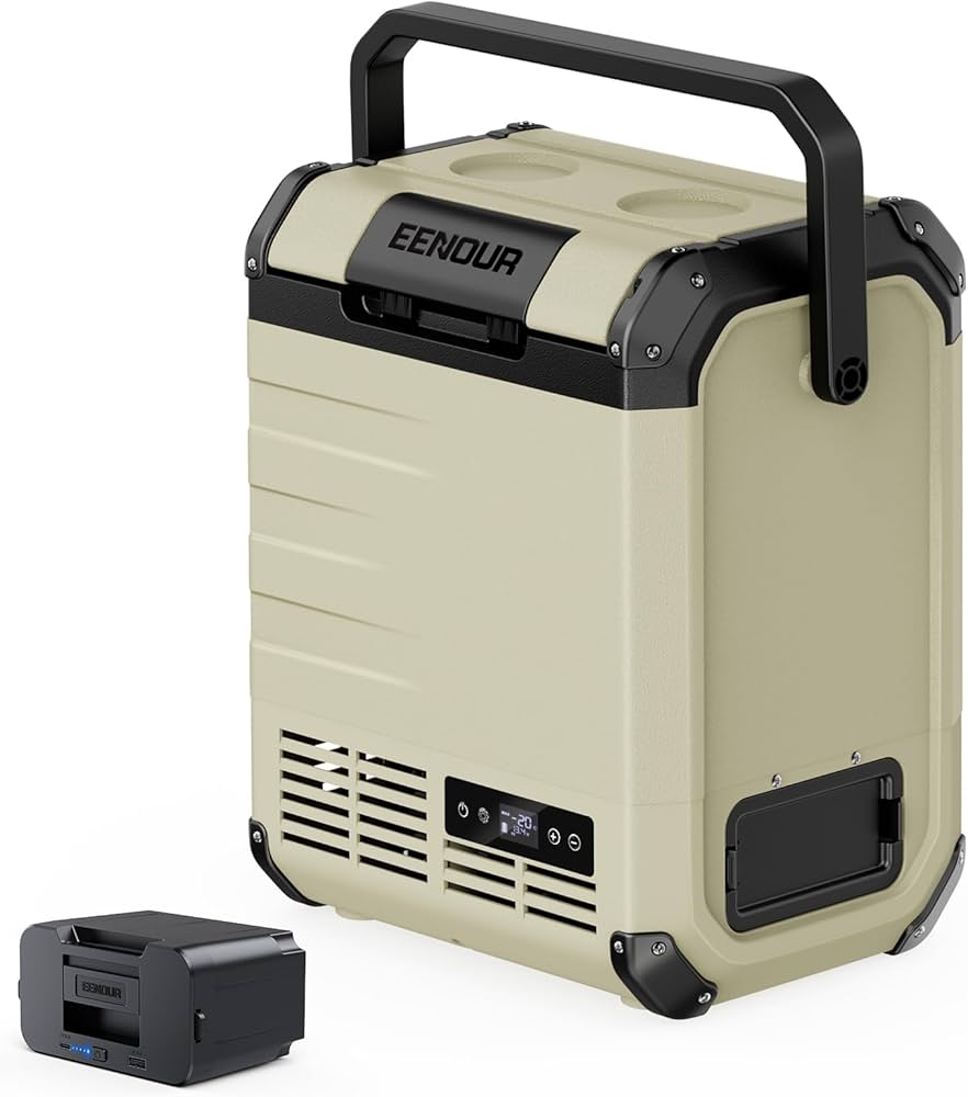 Amazon.co.jp: EENOUR 車載冷蔵庫 D10 10L バッテリー付き -20℃～10
