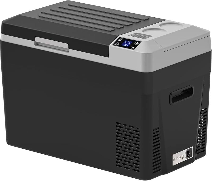 Amazon.co.jp: 「SUNPIE」車載冷蔵庫 30L 着脱式バッテリー内蔵可能