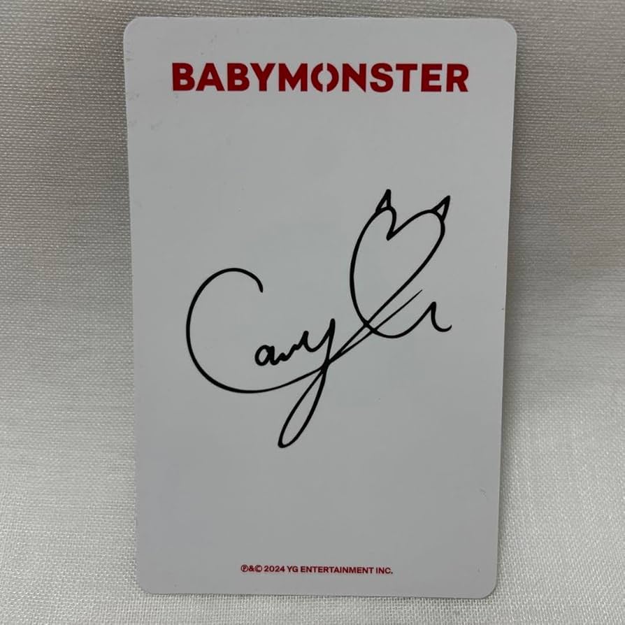 Amazon.co.jp: BABYMONSTER YG TAG 限定 特典 トレカ チキータ : おもちゃ