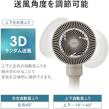 Amazon | アイリスオーヤマ サーキュレーター扇風機 18畳 上下左右首