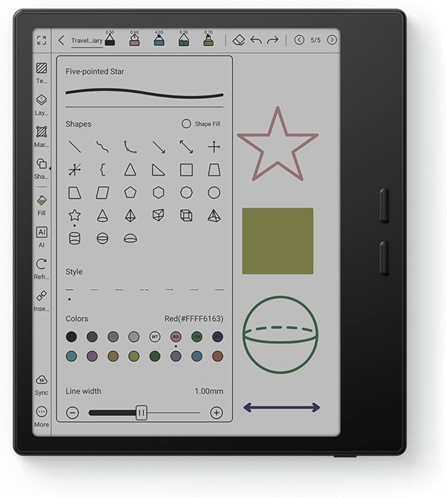 Amazon.com : BOOX Tablet Go Color 7 Gen II Magnetic Case Bundle