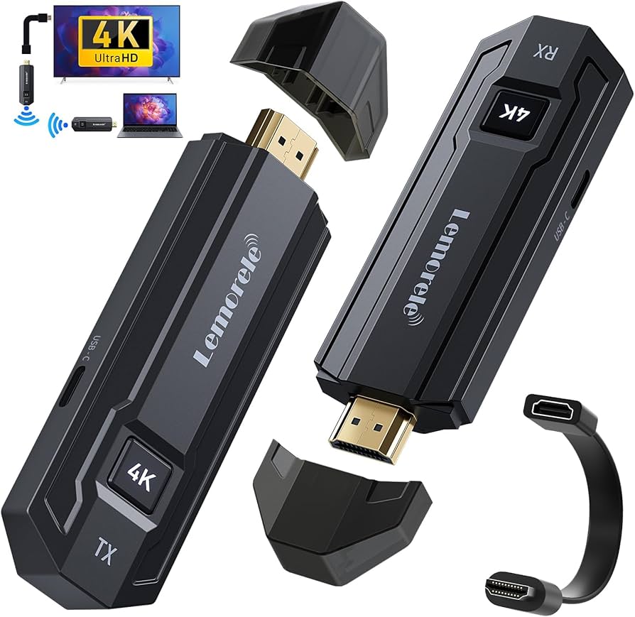 Amazon | HDMI 4K 無線 ワイヤレス HDMI 送受信機 最大50m 2.4G&5G双頻