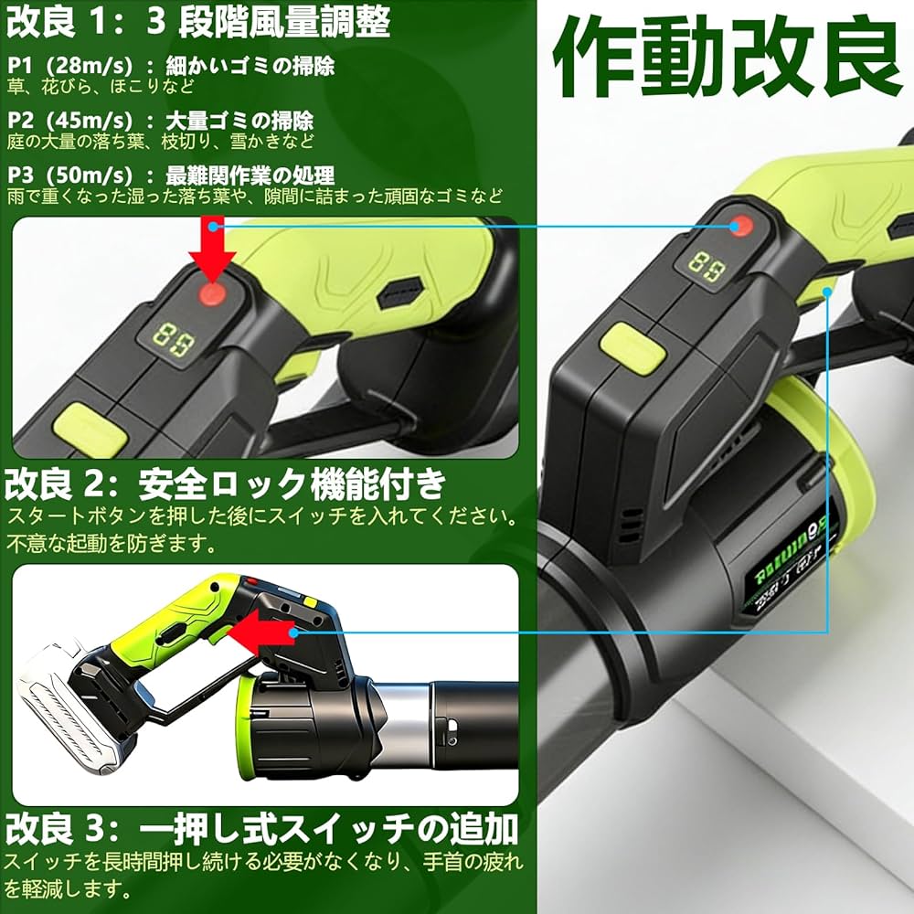 Amazon.co.jp: ブロワー 洗車 強力 ブロアー【2026最新業界初の180度