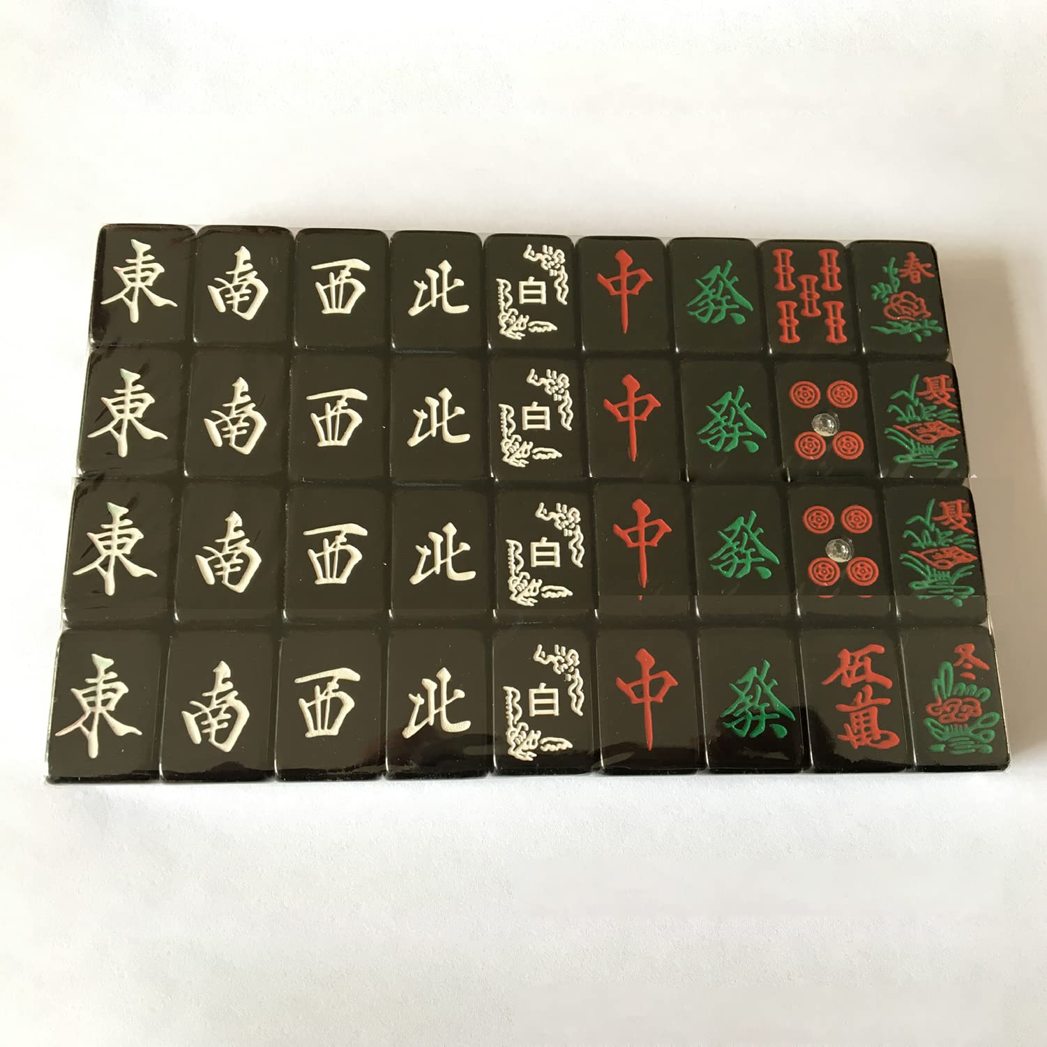 Amazon.co.jp: 和風 麻雀 黑 麻雀牌 麻雀セット ミニ 28mm 麻雀ゲーム