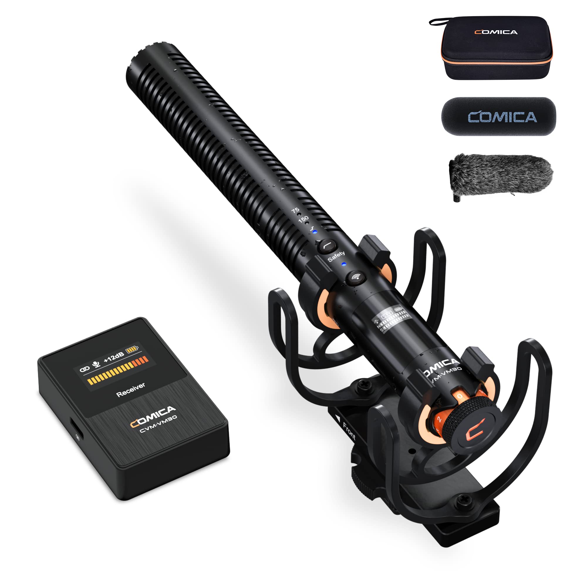 Comica VM30 Shotgun Microphone with Wireless Modes, Digital/Analog