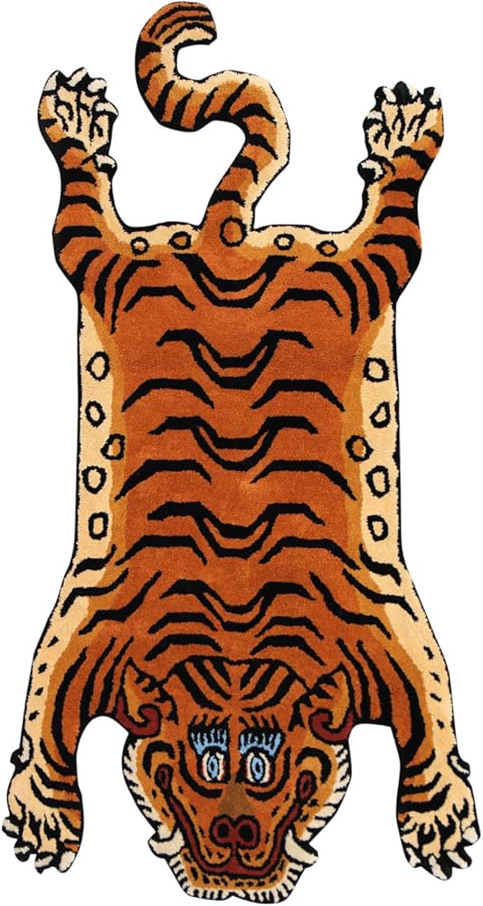 Amazon.co.jp: チベタンタイガーラグ ミディアム DETAIL Tibetan Tiger