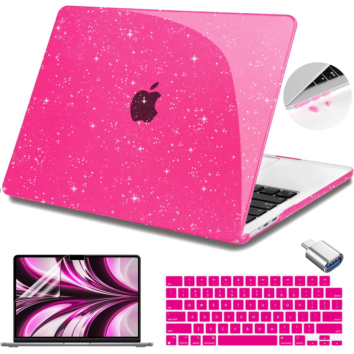 Amazon.com: Teryeefi Glitter Case for MacBook Air 13 Inch M4 M3 M2