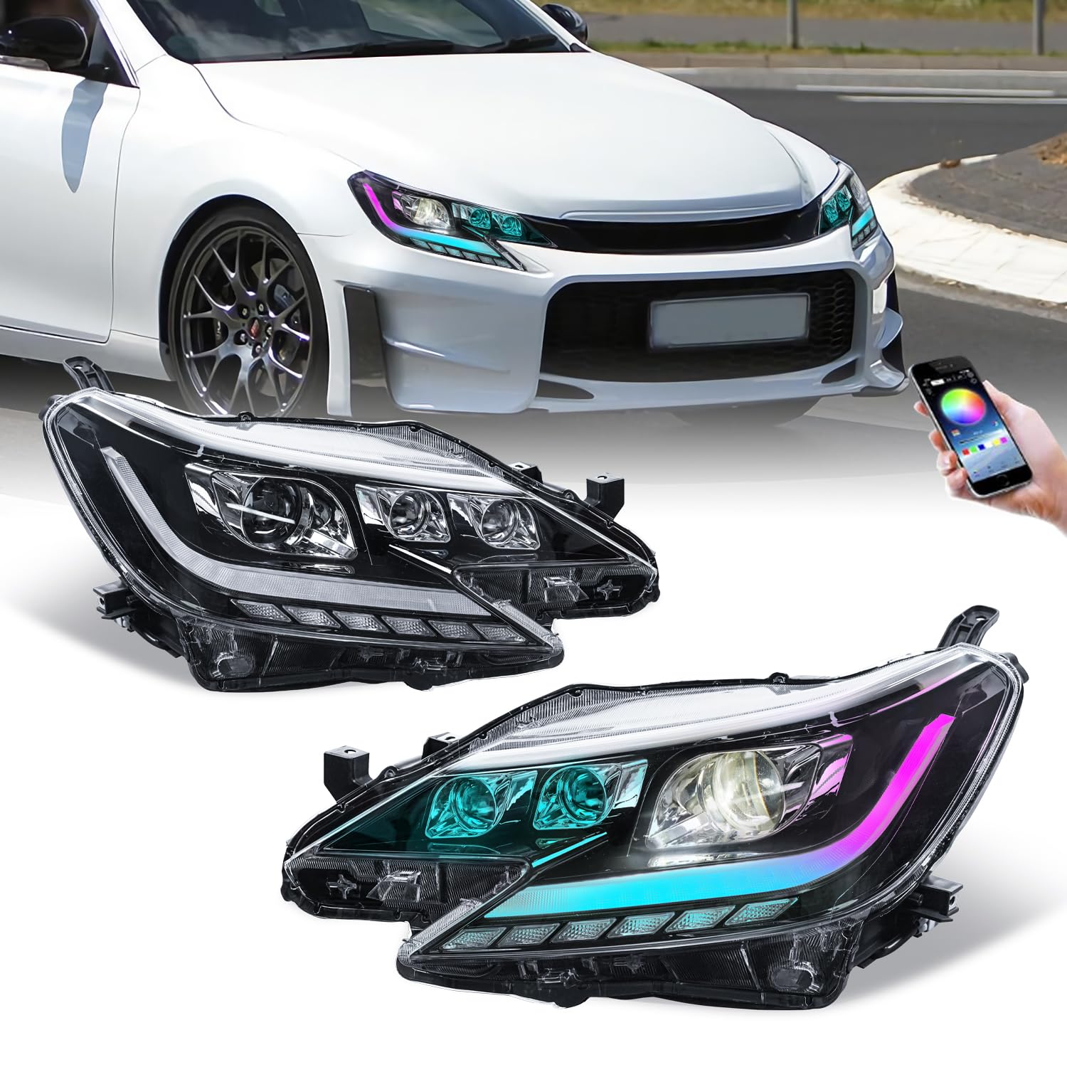 Amazon | トヨタ マークX ヘッドライトGRX130/GRX133/GRX135 RGB機能