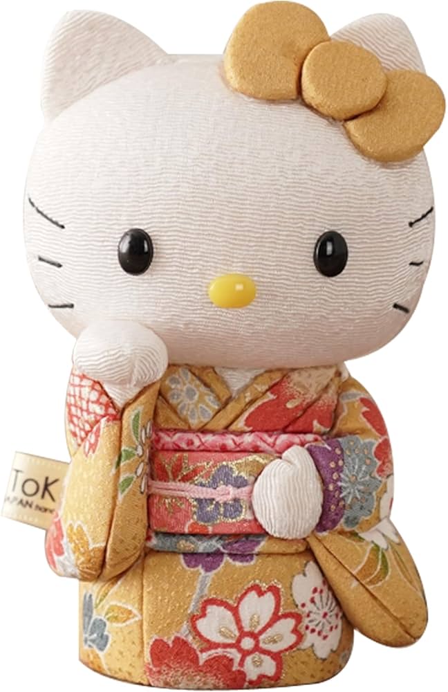 Amazon.co.jp: 招きハローキティ(立ち)【黄】招きハローキティ キティ