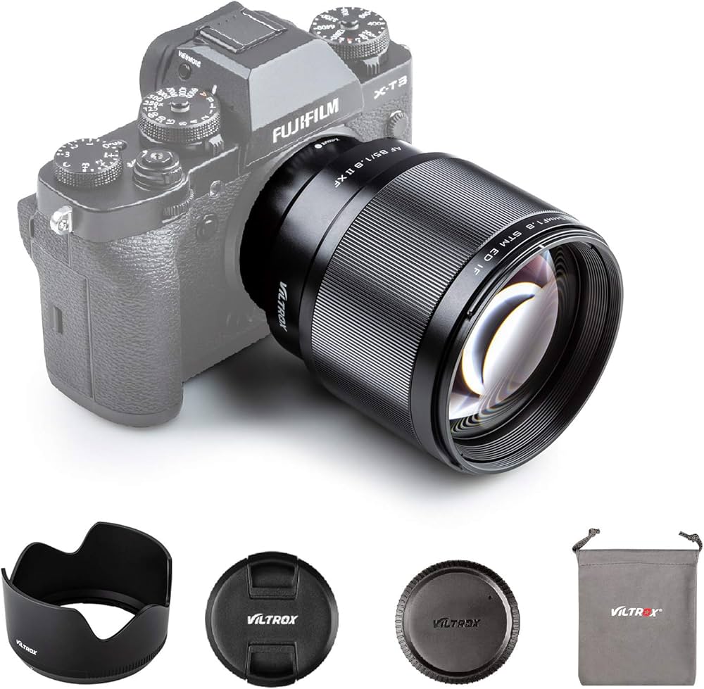 Amazon.co.jp: VILTROX 単焦点レンズ 中望遠レンズ XF-85mm F1.8 STM