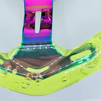 Amazon | ハート バブル ステアリングホイール クリア アクリル樹脂