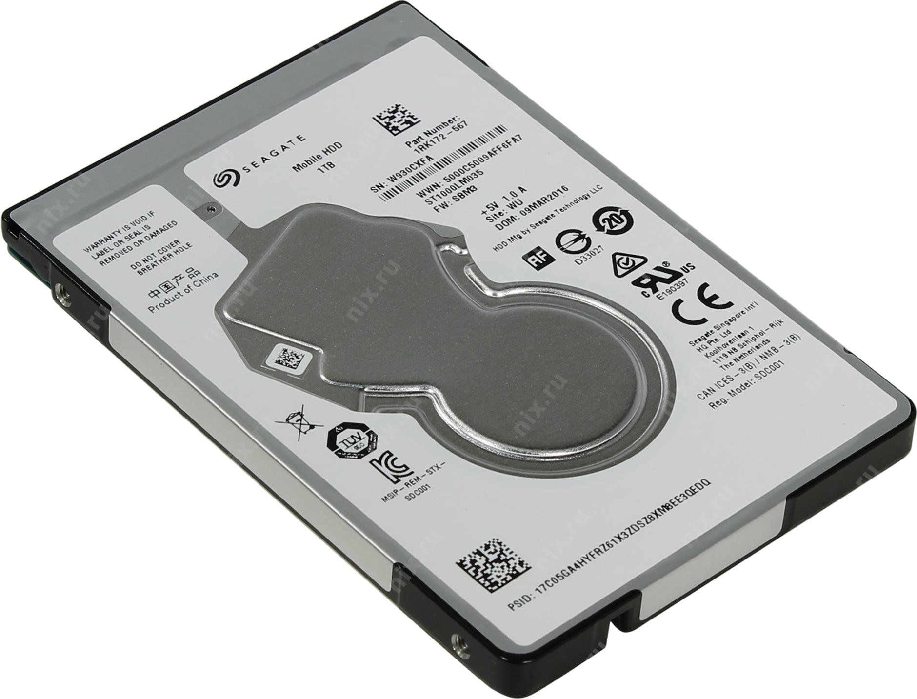 Amazon | Seagate 1TB ノートパソコン HDD SATA 6Gb/s 128MB