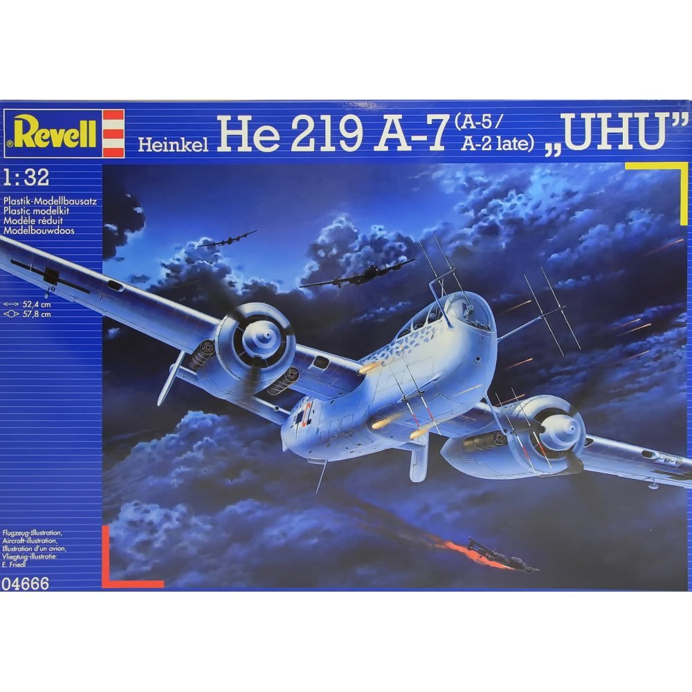 Amazon | ドイツレベル 1/32 ハインケルHe219A-7 ウーフー プラモデル